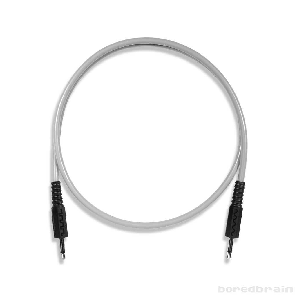 24-inch Moon Gray Single Patch Cable