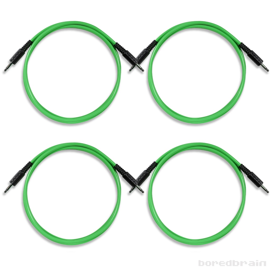 48-inch Slime Green 4-Pack Patch Cables