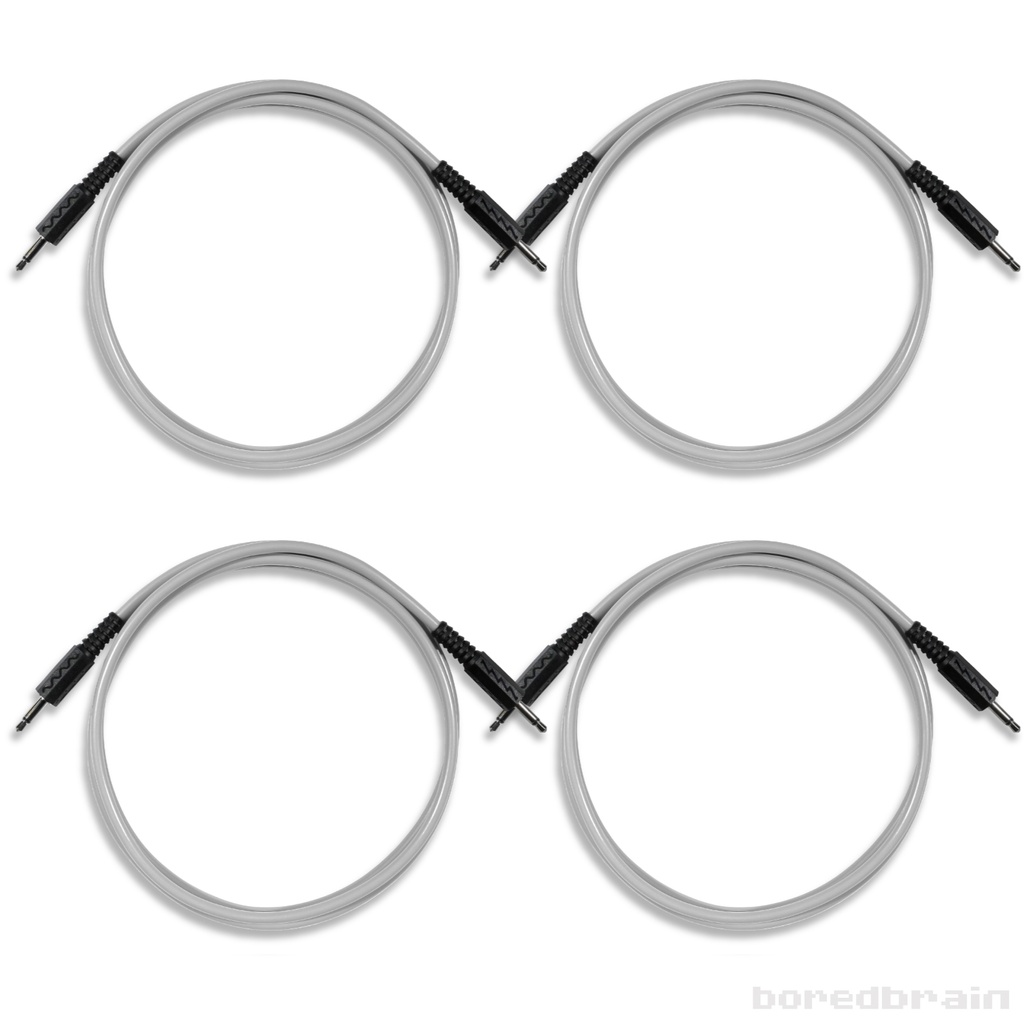 48-inch Moon Gray 4-Pack Patch Cables