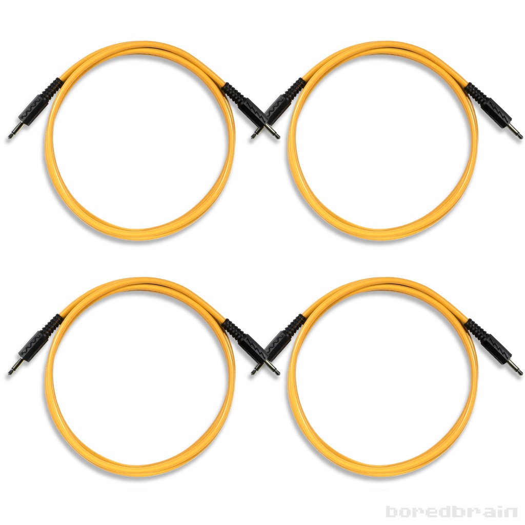 48-inch Solar Orange 4-Pack Patch Cables