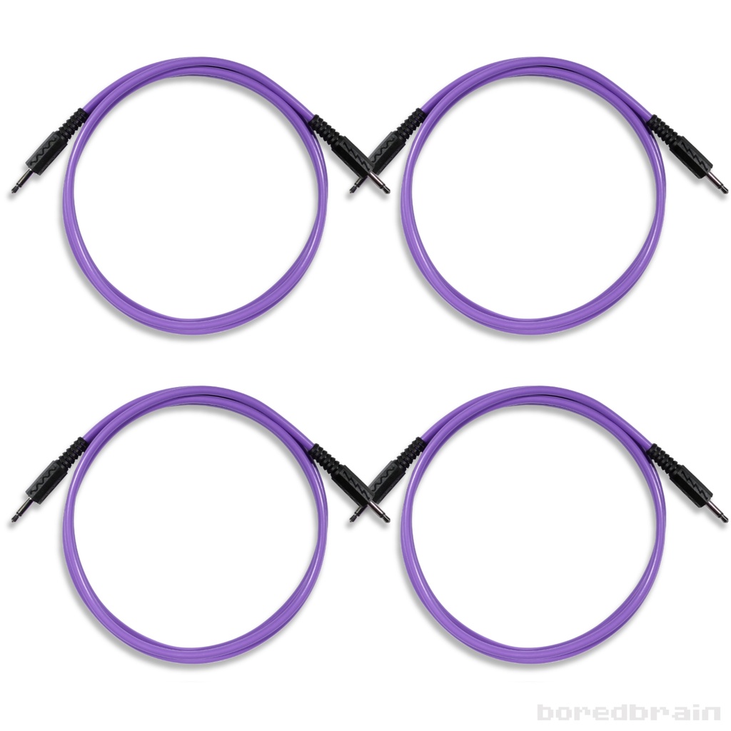 48-inch Amethyst Purple 4-Pack Patch Cables