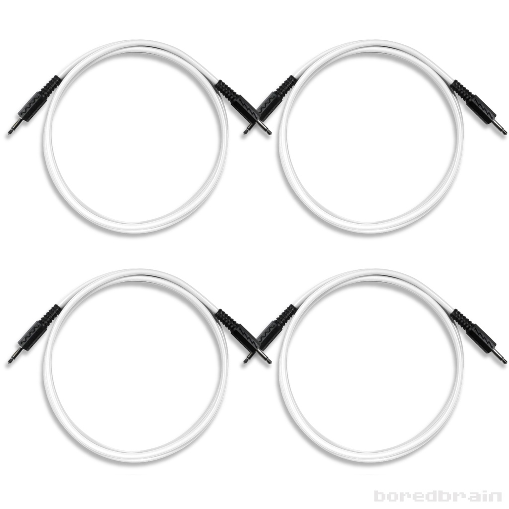 48-inch Astral White 4-Pack Patch Cables