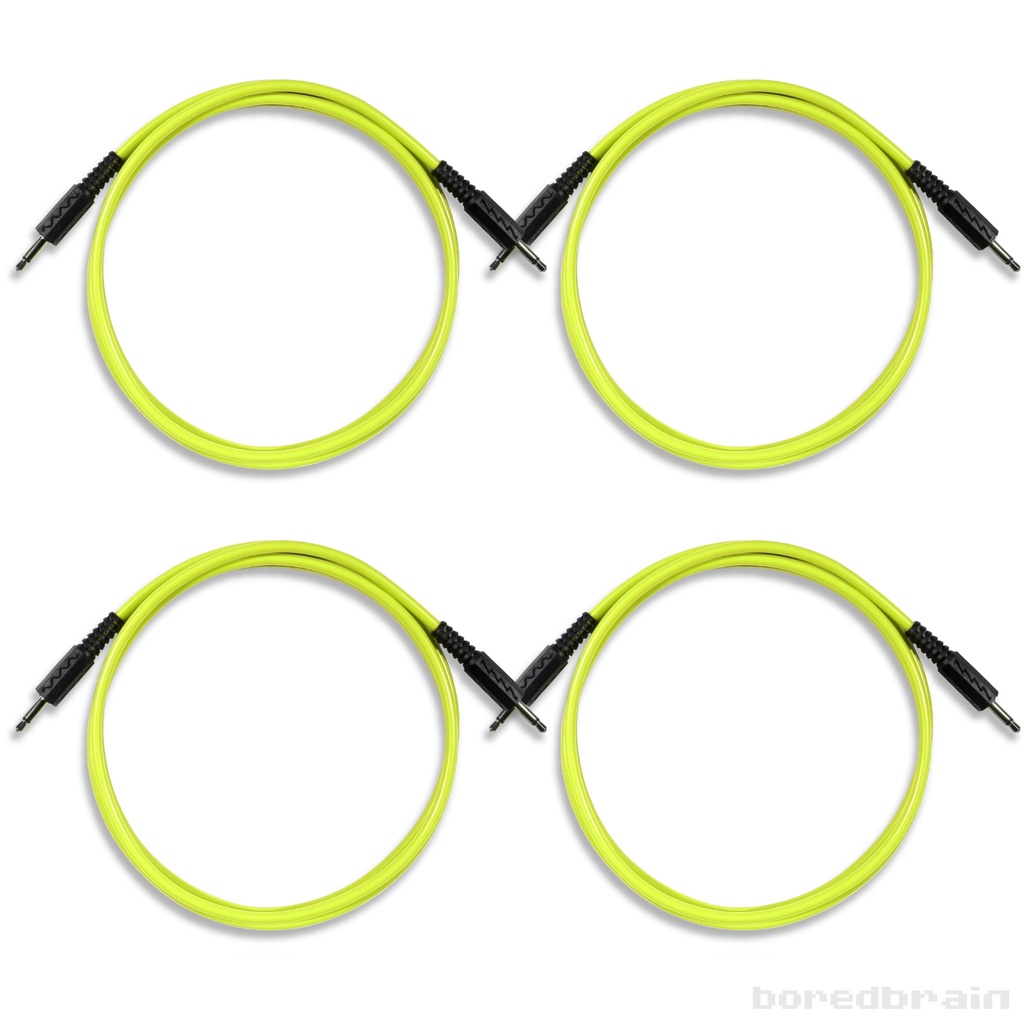 48-inch Nuclear Yellow 4-Pack Patch Cables