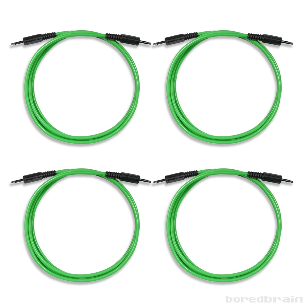 60-inch Slime Green 4-Pack Patch Cables