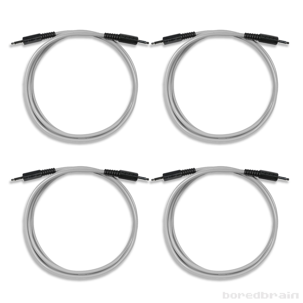 60-inch Moon Gray 4-Pack Patch Cables