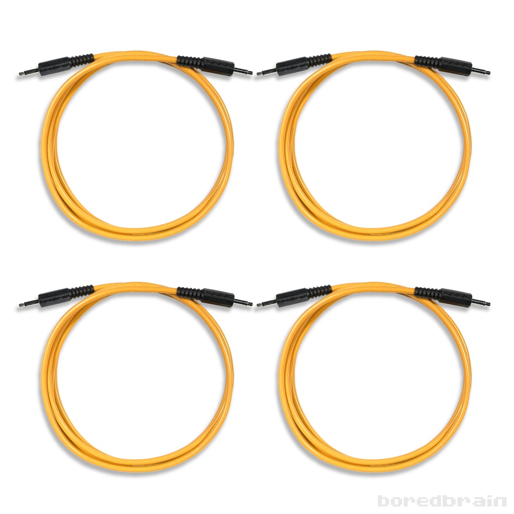 60-inch Solar Orange 4-Pack Patch Cables