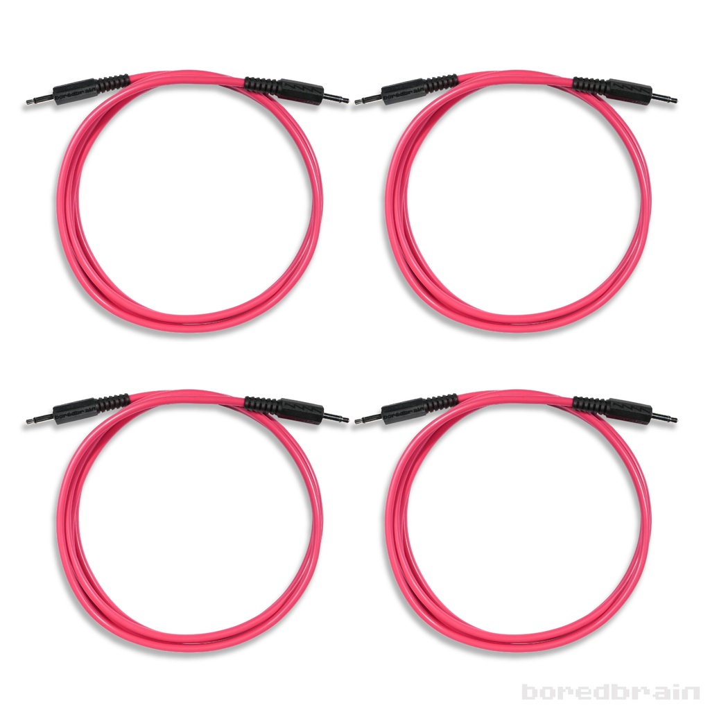 60-inch Plasmic Pink 4-Pack Patch Cables