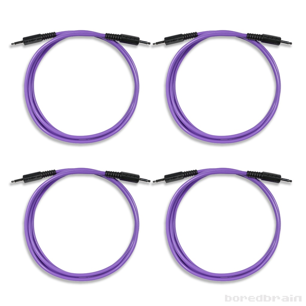 60-inch Amethyst Purple 4-Pack Patch Cables