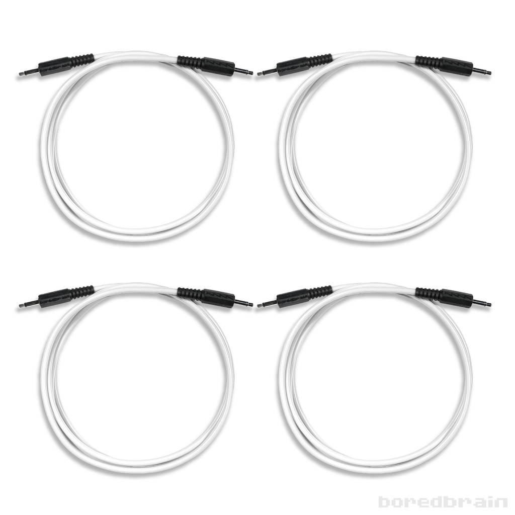 60-inch Astral White 4-Pack Patch Cables