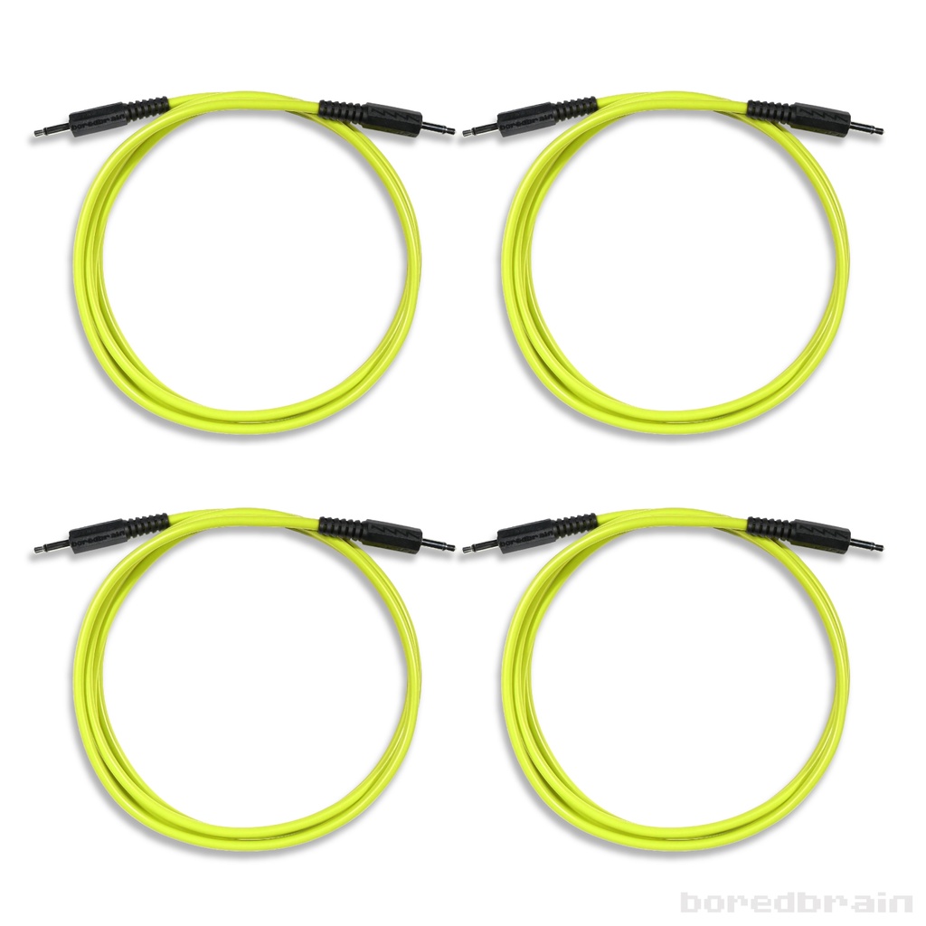 60-inch Nuclear Yellow 4-Pack Patch Cables