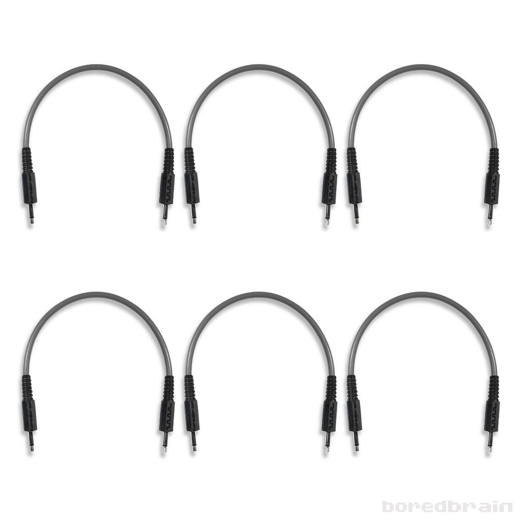 6-inch Dark Graphite 6-Pack Patch Cables