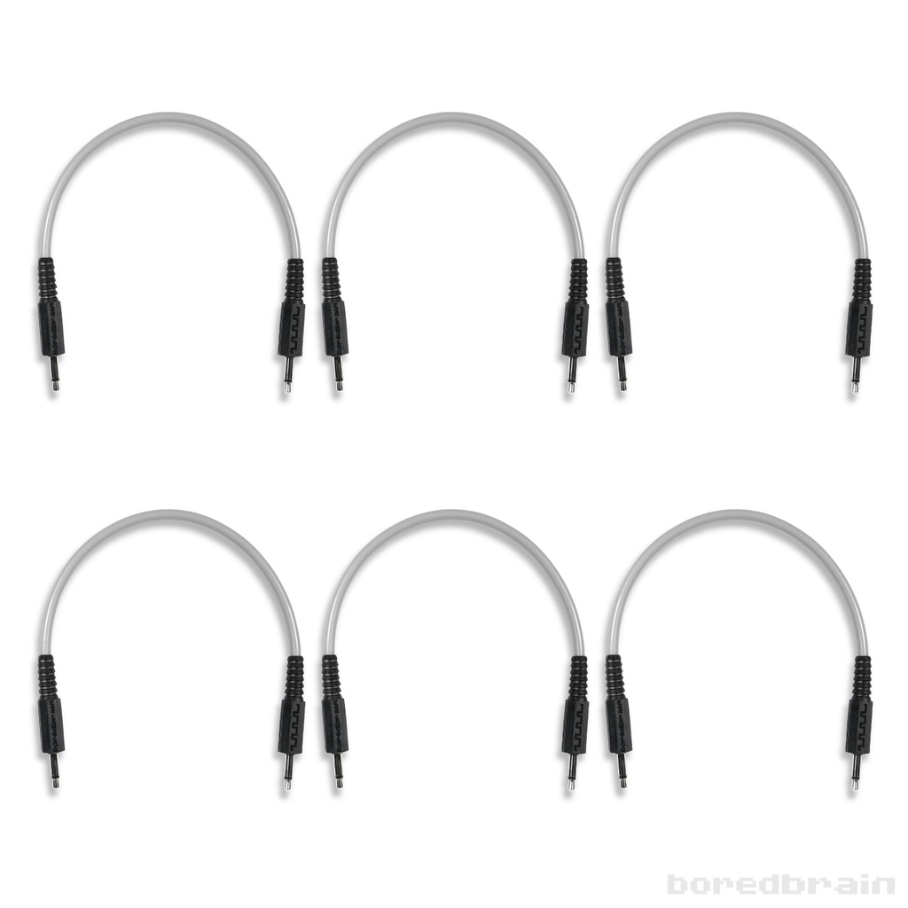 6-inch Moon Gray 6-Pack Patch Cables