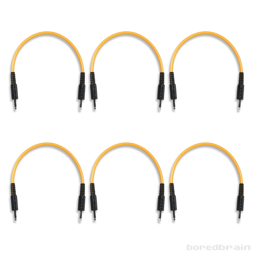 6-inch Solar Orange 6-Pack Patch Cables