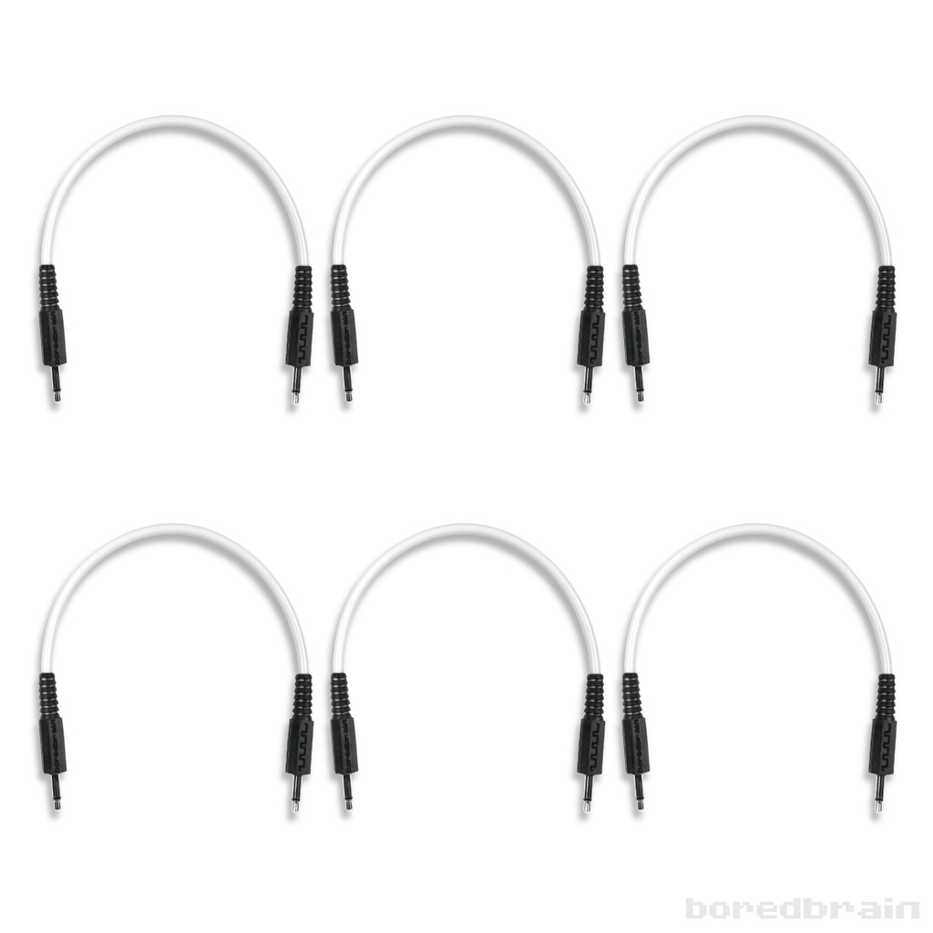 6-inch Astral White 6-Pack Patch Cables