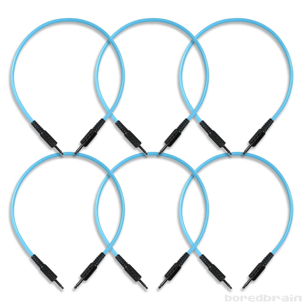 12-inch Quantum Blue 6-Pack Patch Cables