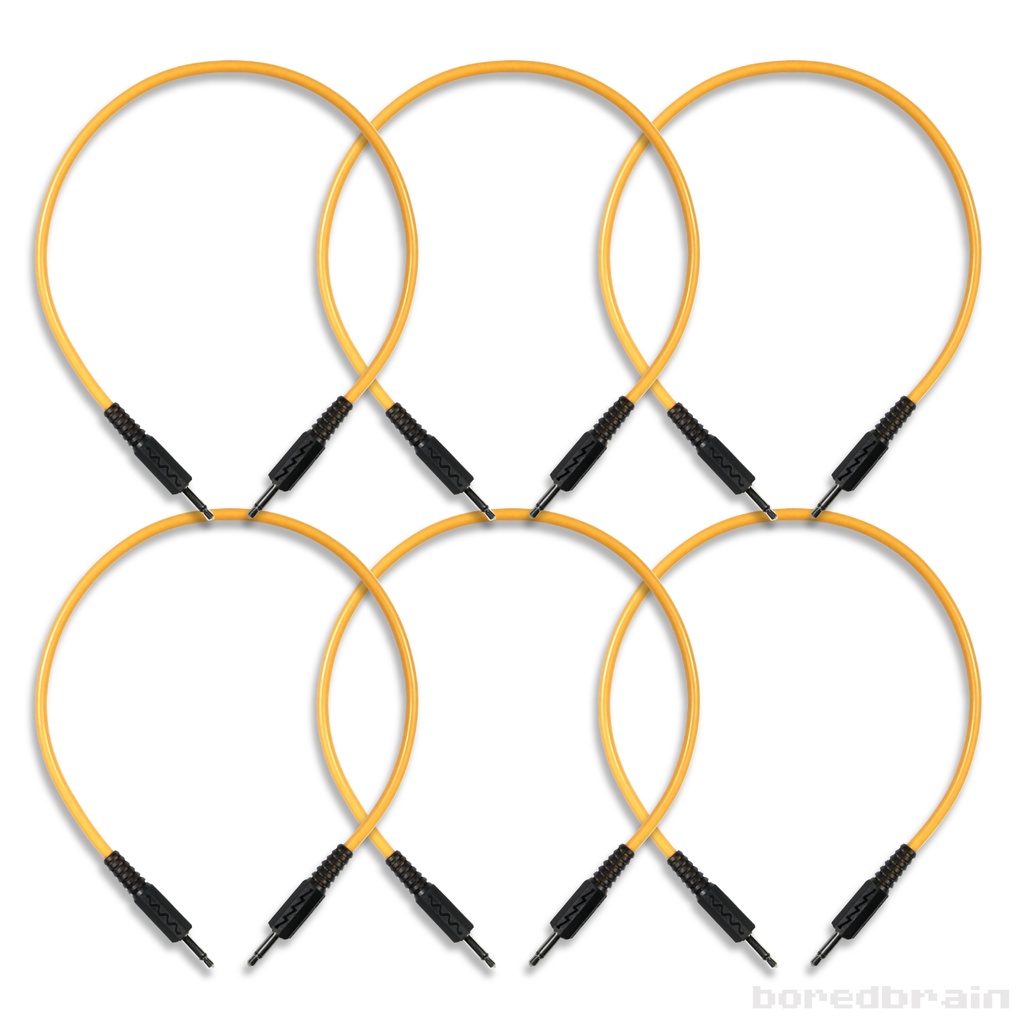 12-inch Solar Orange 6-Pack Patch Cables