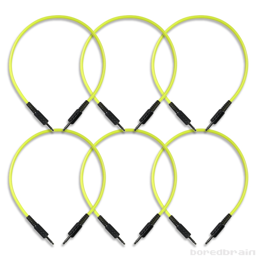 12-inch Nuclear Yellow 6-Pack Patch Cables