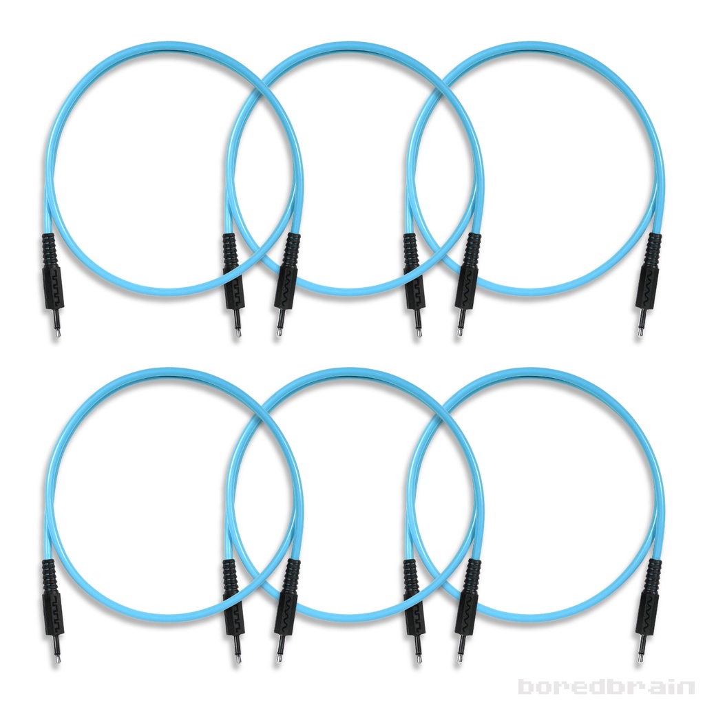 24-inch Quantum Blue 6-Pack Patch Cables