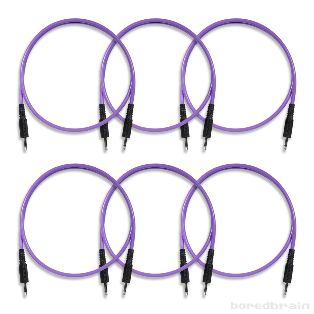 24-inch Amethyst Purple 6-Pack Patch Cables