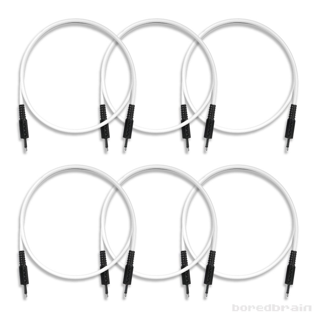 24-inch Astral White 6-Pack Patch Cables