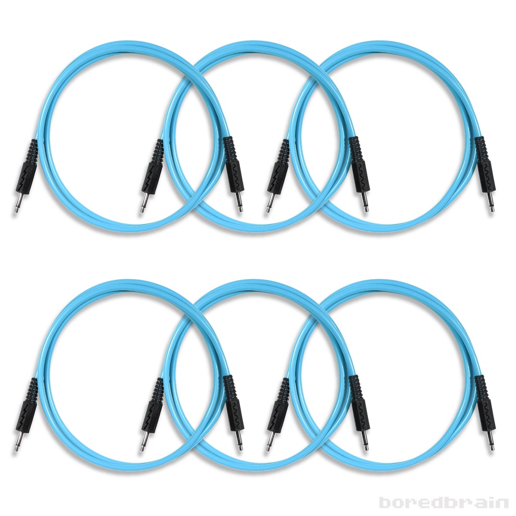 36-inch Quantum Blue 6-Pack Patch Cables