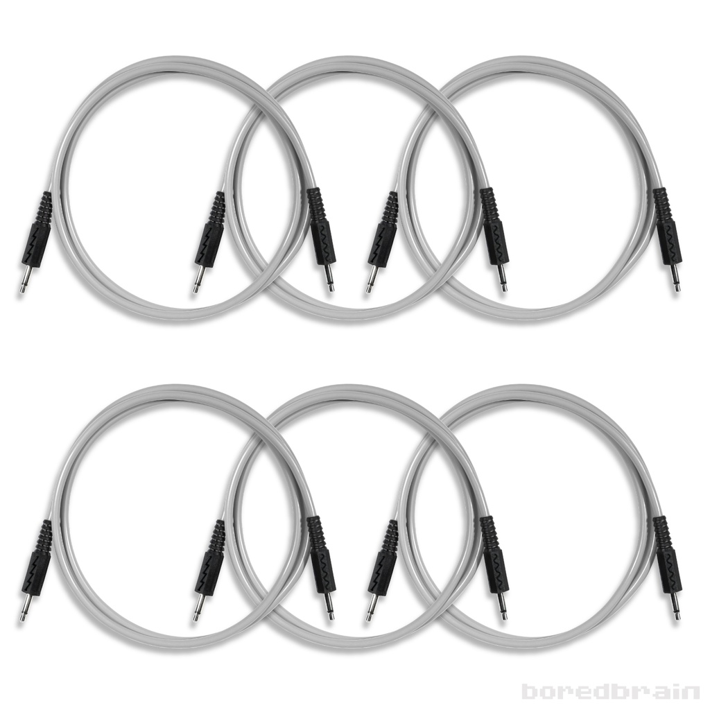 36-inch Moon Gray 6-Pack Patch Cables