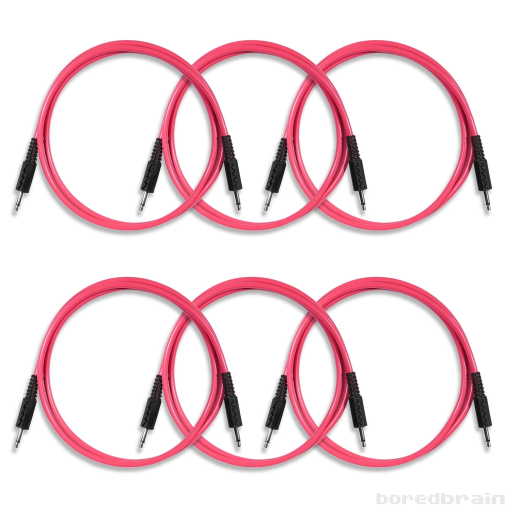 36-inch Plasmic Pink 6-Pack Patch Cables