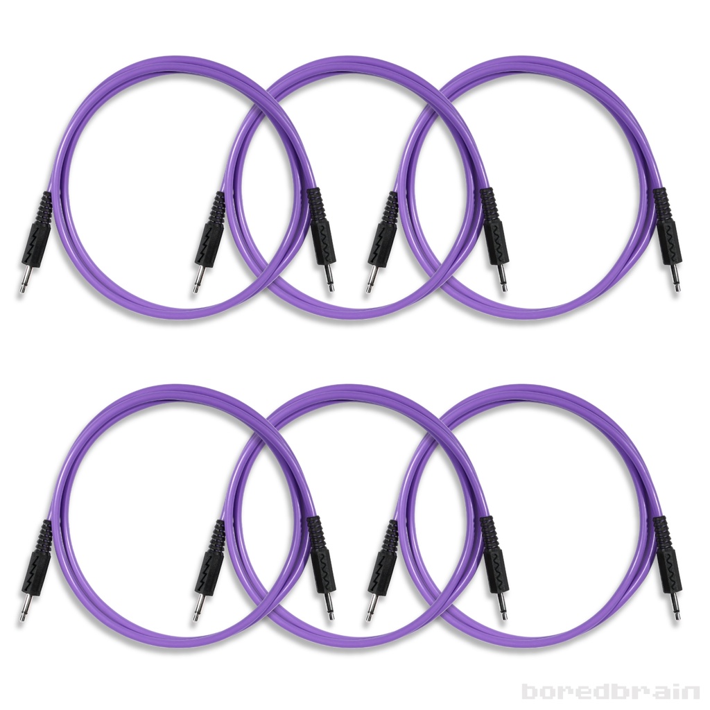 36-inch Amethyst Purple 6-Pack Patch Cables