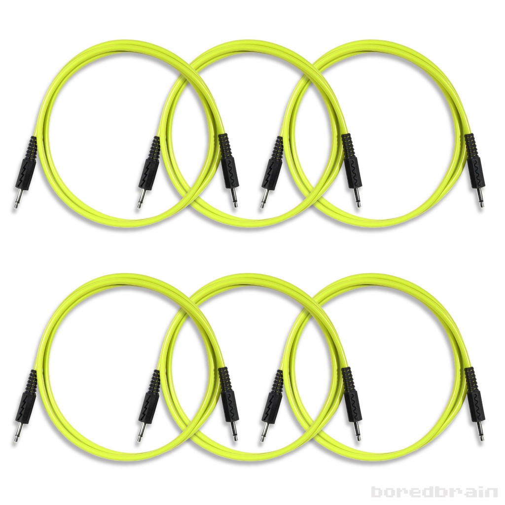 36-inch Nuclear Yellow 6-Pack Patch Cables