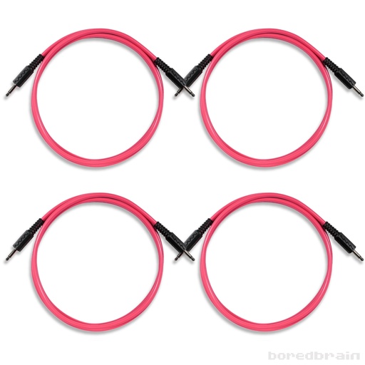 [BB-PC04PK-35TS48PNK] 48-inch Plasmic Pink 4-Pack Patch Cables