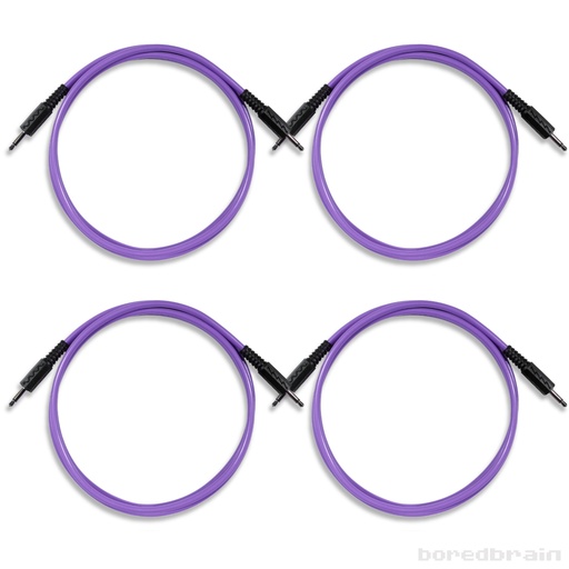 [BB-PC04PK-35TS48PUR] 48-inch Amethyst Purple 4-Pack Patch Cables