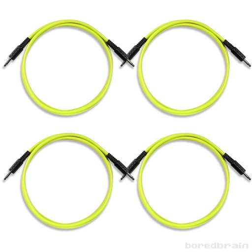 [BB-PC04PK-35TS48YLW] 48-inch Nuclear Yellow 4-Pack Patch Cables