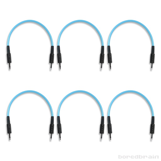 [BB-PC06PK-35TS06BLU] 6-inch Quantum Blue 6-Pack Patch Cables