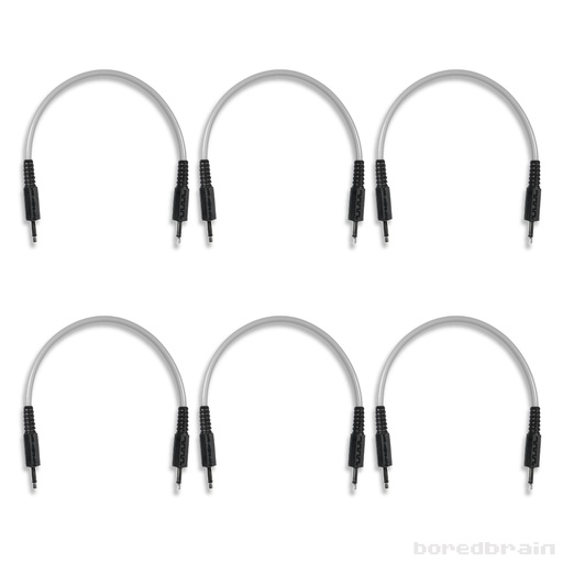 [BB-PC06PK-35TS06GRY] 6-inch Moon Gray 6-Pack Patch Cables