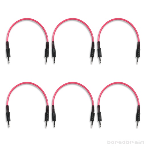 [BB-PC06PK-35TS06PNK] 6-inch Plasmic Pink 6-Pack Patch Cables