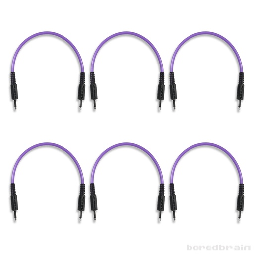 [BB-PC06PK-35TS06PUR] 6-inch Amethyst Purple 6-Pack Patch Cables