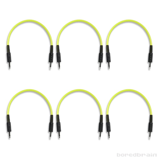 [BB-PC06PK-35TS06YLW] 6-inch Nuclear Yellow 6-Pack Patch Cables