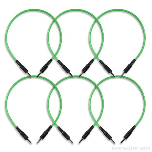 [BB-PC06PK-35TS12GRN] 12-inch Slime Green 6-Pack Patch Cables