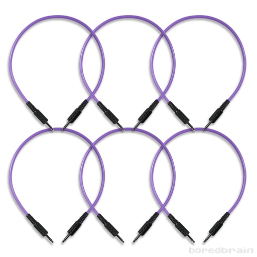 [BB-PC06PK-35TS12PUR] 12-inch Amethyst Purple 6-Pack Patch Cables