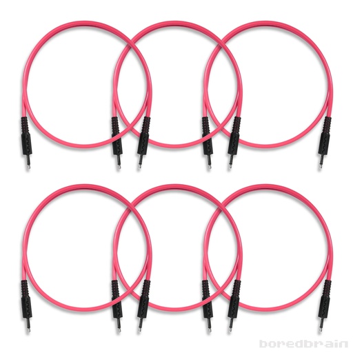 [BB-PC06PK-35TS24PNK] 24-inch Plasmic Pink 6-Pack Patch Cables