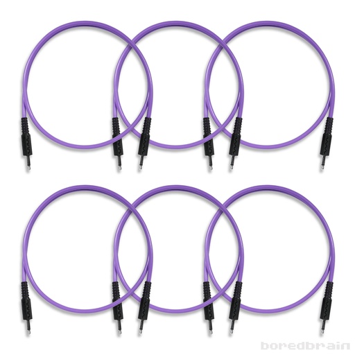 [BB-PC06PK-35TS24PUR] 24-inch Amethyst Purple 6-Pack Patch Cables