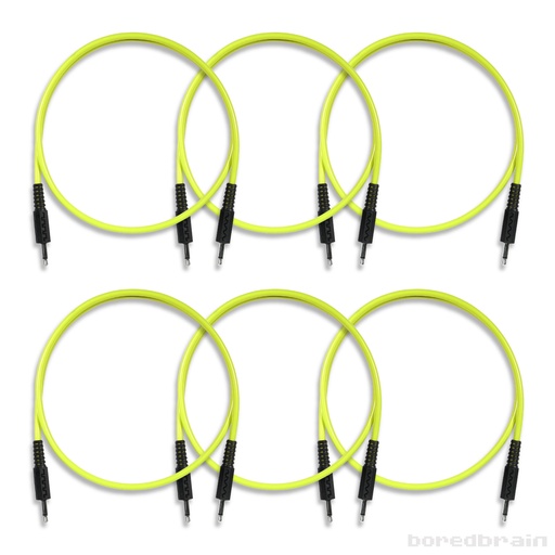 [BB-PC06PK-35TS24YLW] 24-inch Nuclear Yellow 6-Pack Patch Cables