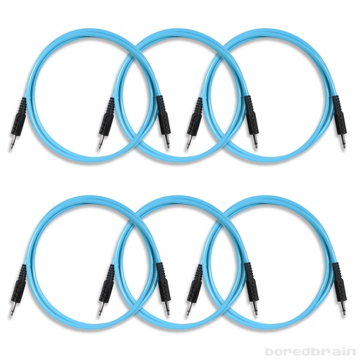 [BB-PC06PK-35TS36BLU] 36-inch Quantum Blue 6-Pack Patch Cables