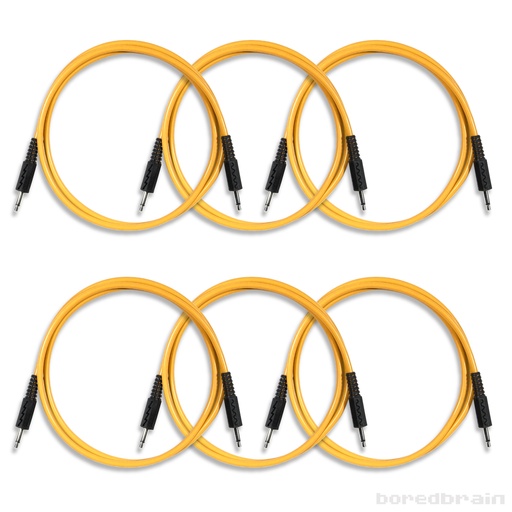 [BB-PC06PK-35TS36ORG] 36-inch Solar Orange 6-Pack Patch Cables