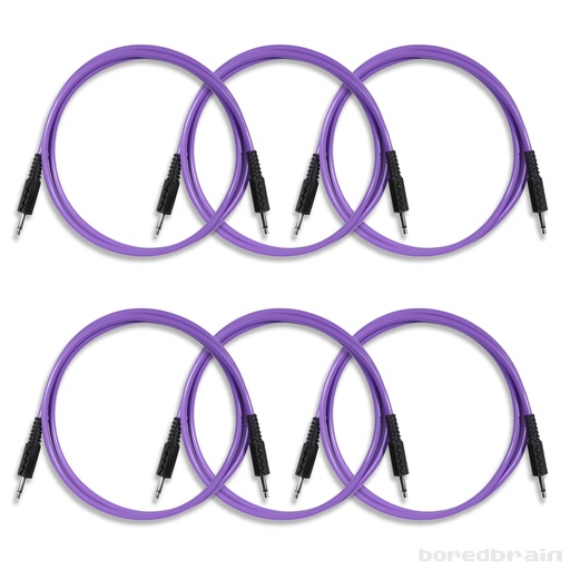 [BB-PC06PK-35TS36PUR] 36-inch Amethyst Purple 6-Pack Patch Cables