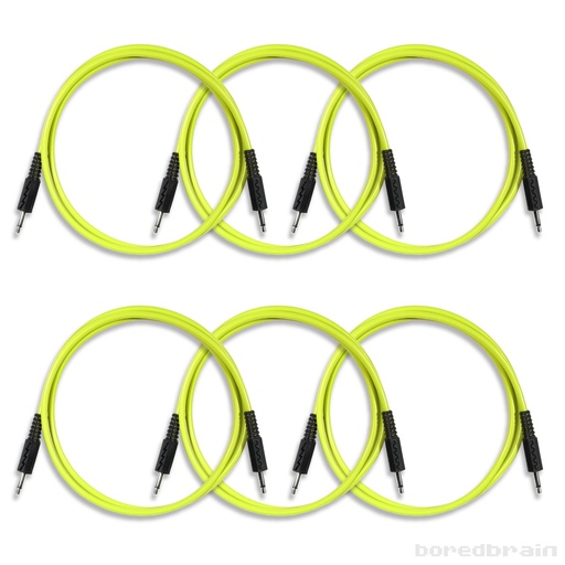 [BB-PC06PK-35TS36YLW] 36-inch Nuclear Yellow 6-Pack Patch Cables