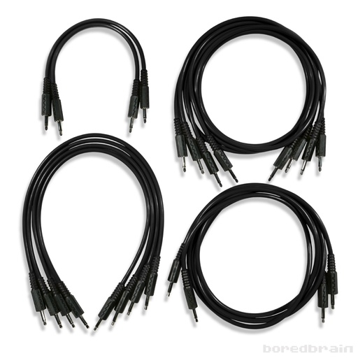 [BB-PC12PK-35TSEPBLK] Oblivion Black Essential 12-Pack Patch Cables