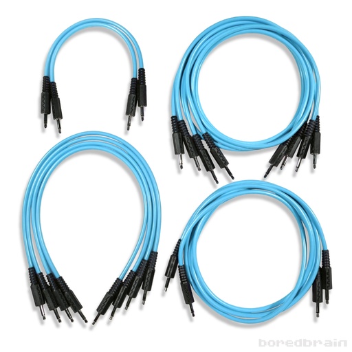 [BB-PC12PK-35TSEPBLU] Quantum Blue Essential 12-Pack Patch Cables