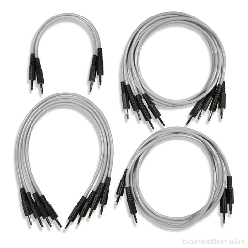 [BB-PC12PK-35TSEPGRY] Moon Gray Essential 12-Pack Patch Cables